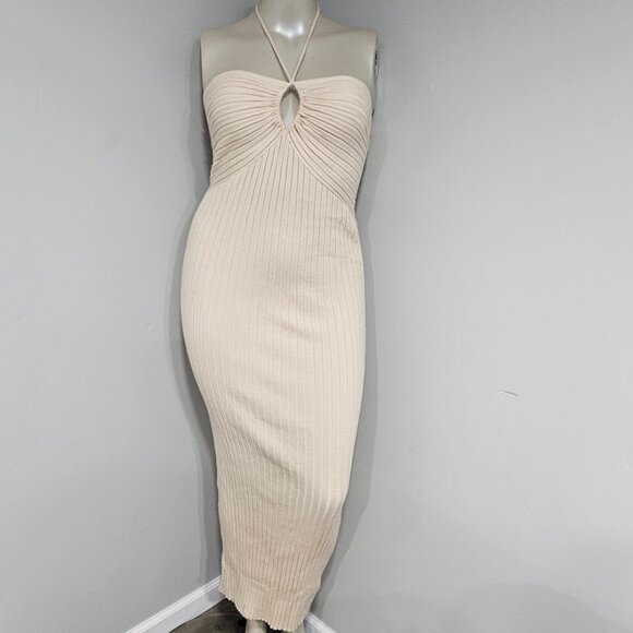 Koko + Mason Keyhole Halter Maxi Dress - Picture 2 of 7